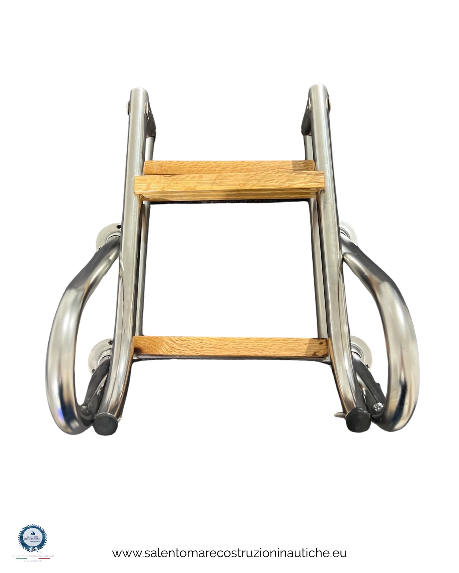 Scaletta A 3 Gradini KULACO Pieghevole - In Alluminio, Portata 150kg, Antiscivolo, Con Corrimano - Foto 7